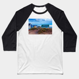 Beach Huts Hengistbury Head Dorset England UK Baseball T-Shirt